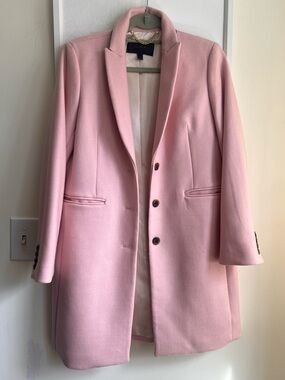 J.Crew Pink Wool Blend Coat Women’s 10P Classic Tailored